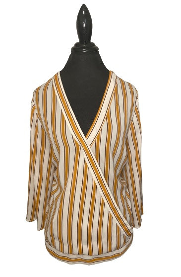 Ava & Viv Striped Blouse