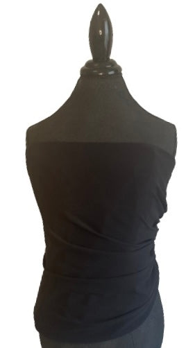 Alfred Sung Boned Ruched Strapless Crop Top