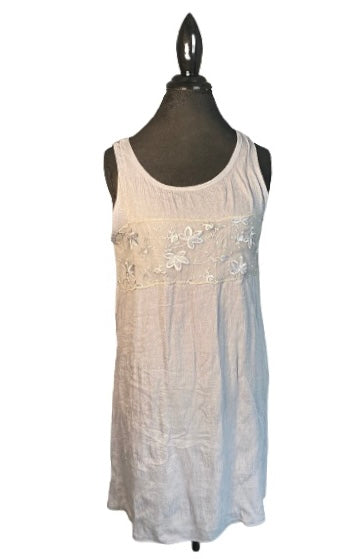 Linen Blend Tank Dress