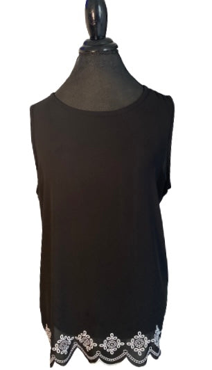 Loft Sleeveless Embroidery Top