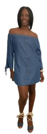 Made in Italy Denim Shirt/Dress (Dvel 72 Thrifts)