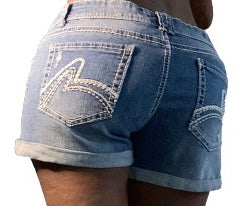 No Boundaries Distressed Shorts